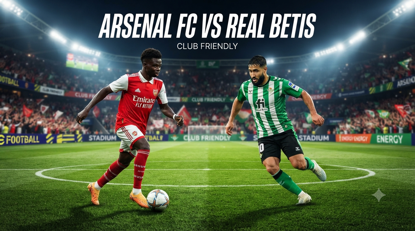 Arsenal vs Real Betis Club Friendly Dini Hari Ini Pukul 01.30 WIB di Jalalive – Streaming Pramusim dengan Intensitas Tinggi