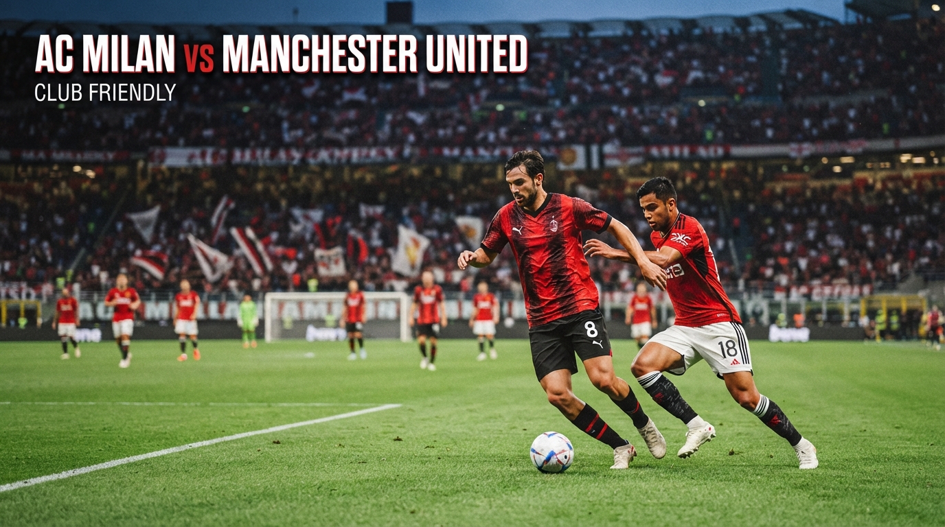 Jalalive Streaming AC Milan vs Man United Club Friendly Malam Ini 21.45 WIB – Pertandingan Dua Raksasa Jadi Sorotan